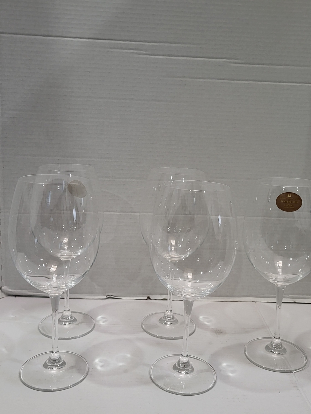 Set Of 5 Waterford Crystal Robert Mondavi Cabernet Sauvignon Wine Glasses 9-3/4”